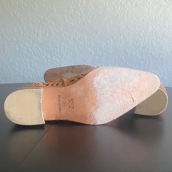 Free People Woven Tan Ankle Boots - Picture 7 of 7